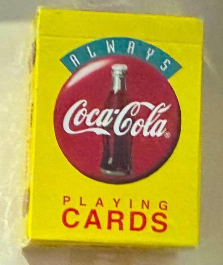 Yellow Coca-Cola Bicycle Playing Cards